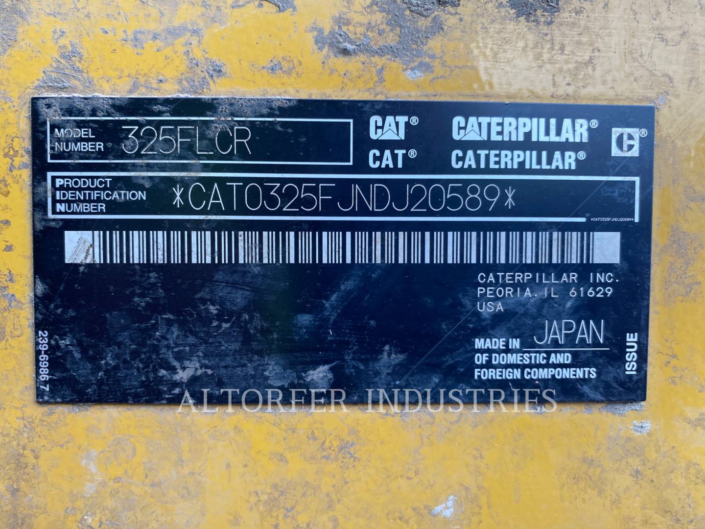 2019 Caterpillar 325FLCR Excavator