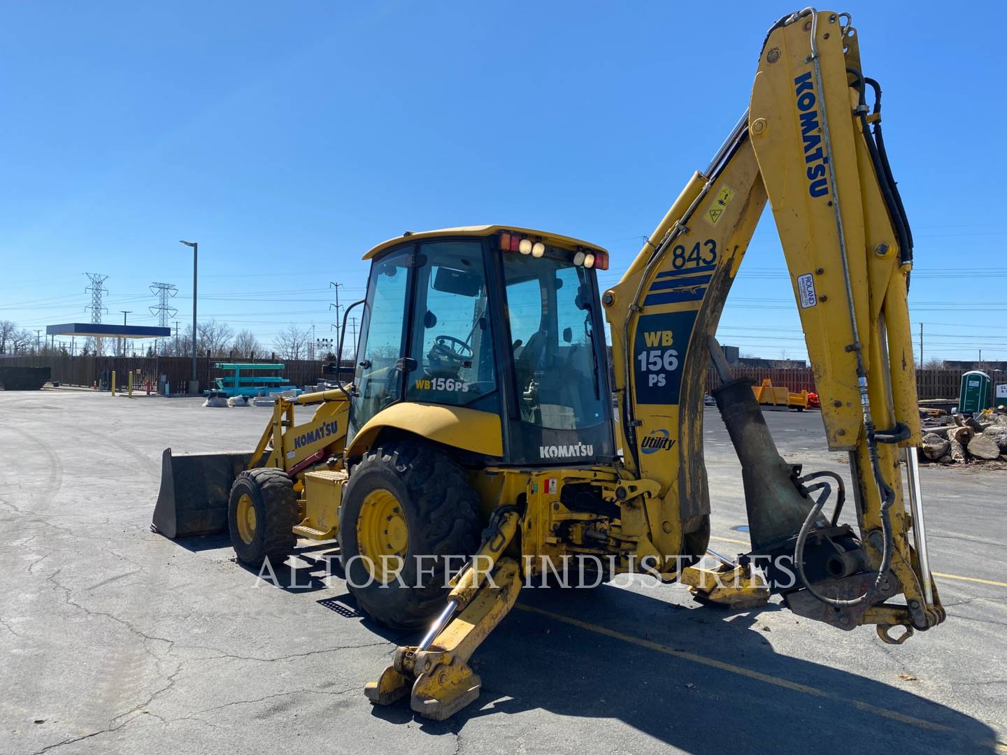 2008 Komatsu WB150 Tractor Loader Backhoe