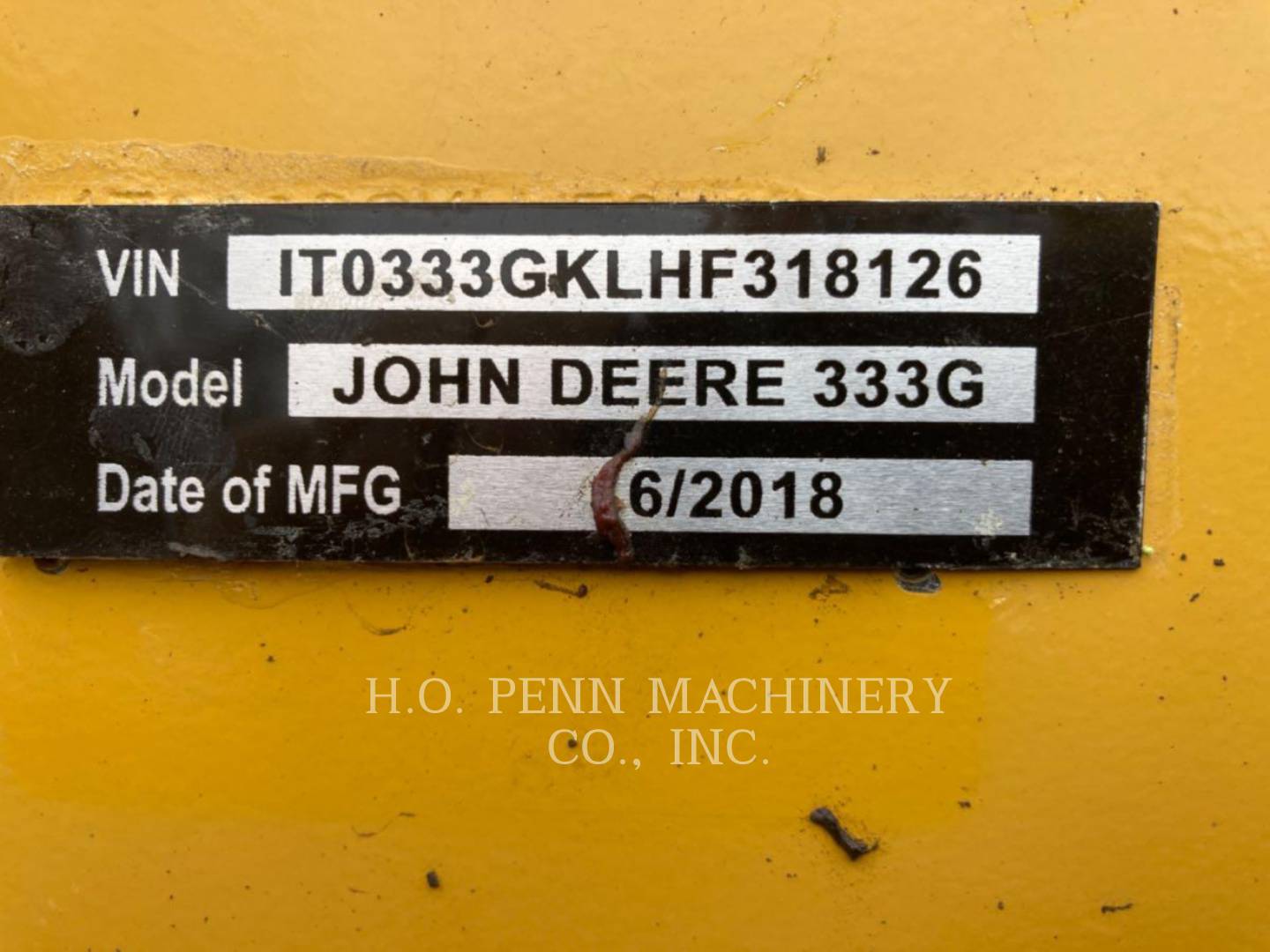 2018 John Deere 333G Misc