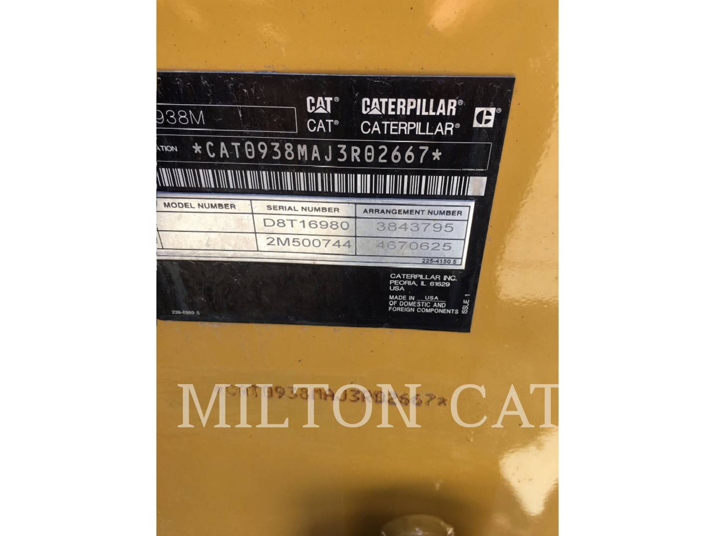 2016 Caterpillar 938M 3V Wheel Loader