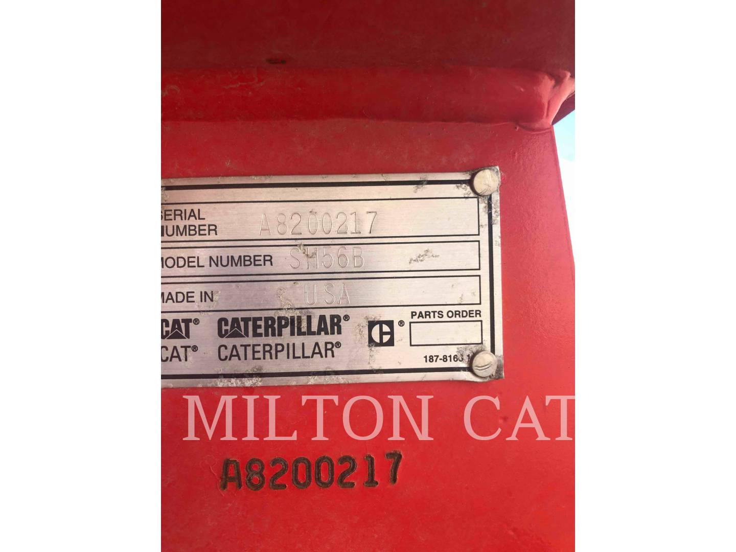 2016 Caterpillar SH56B Misc