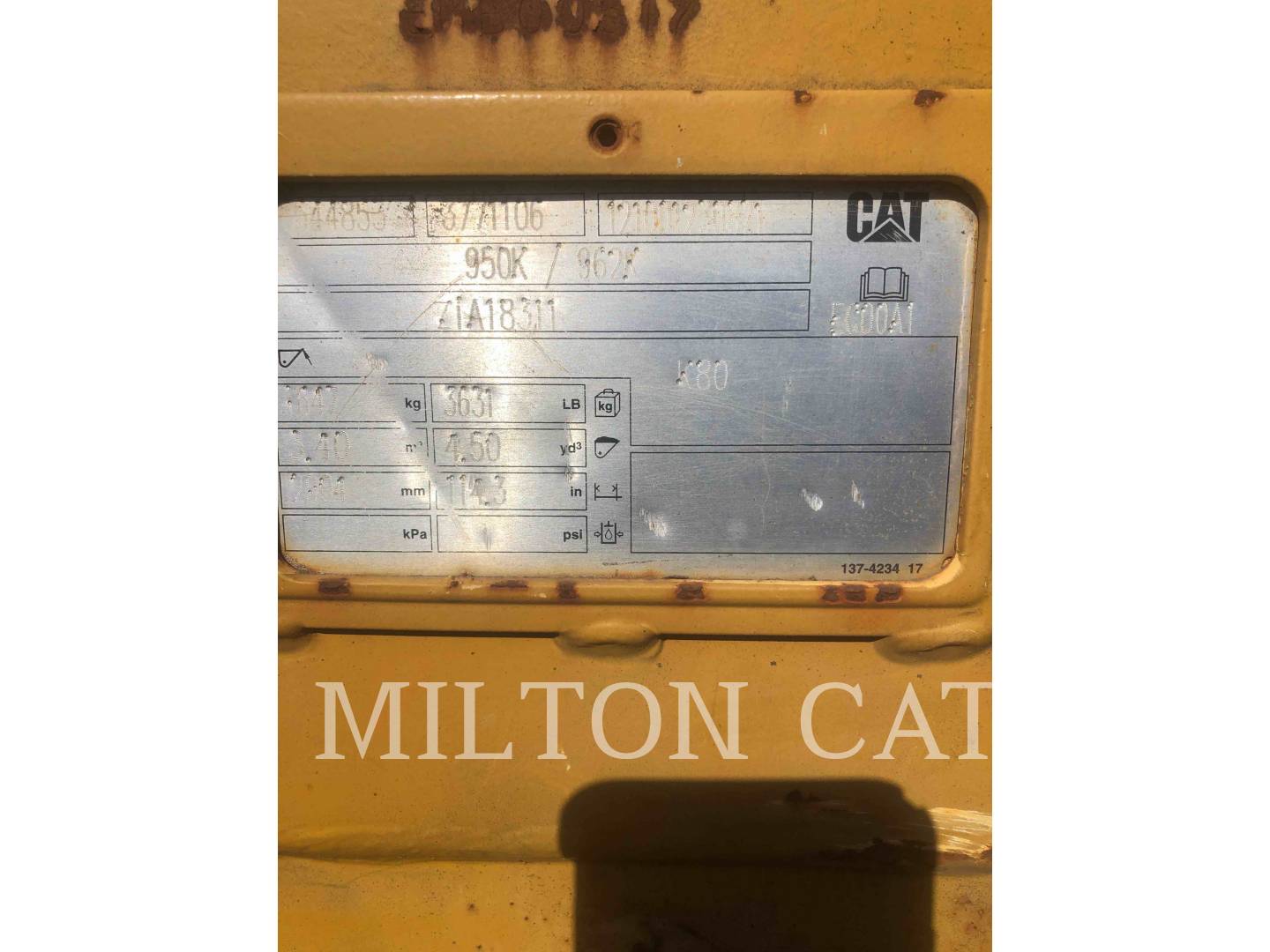 2017 Caterpillar 4.25 CY GP BUCKET PIN ON Bucket