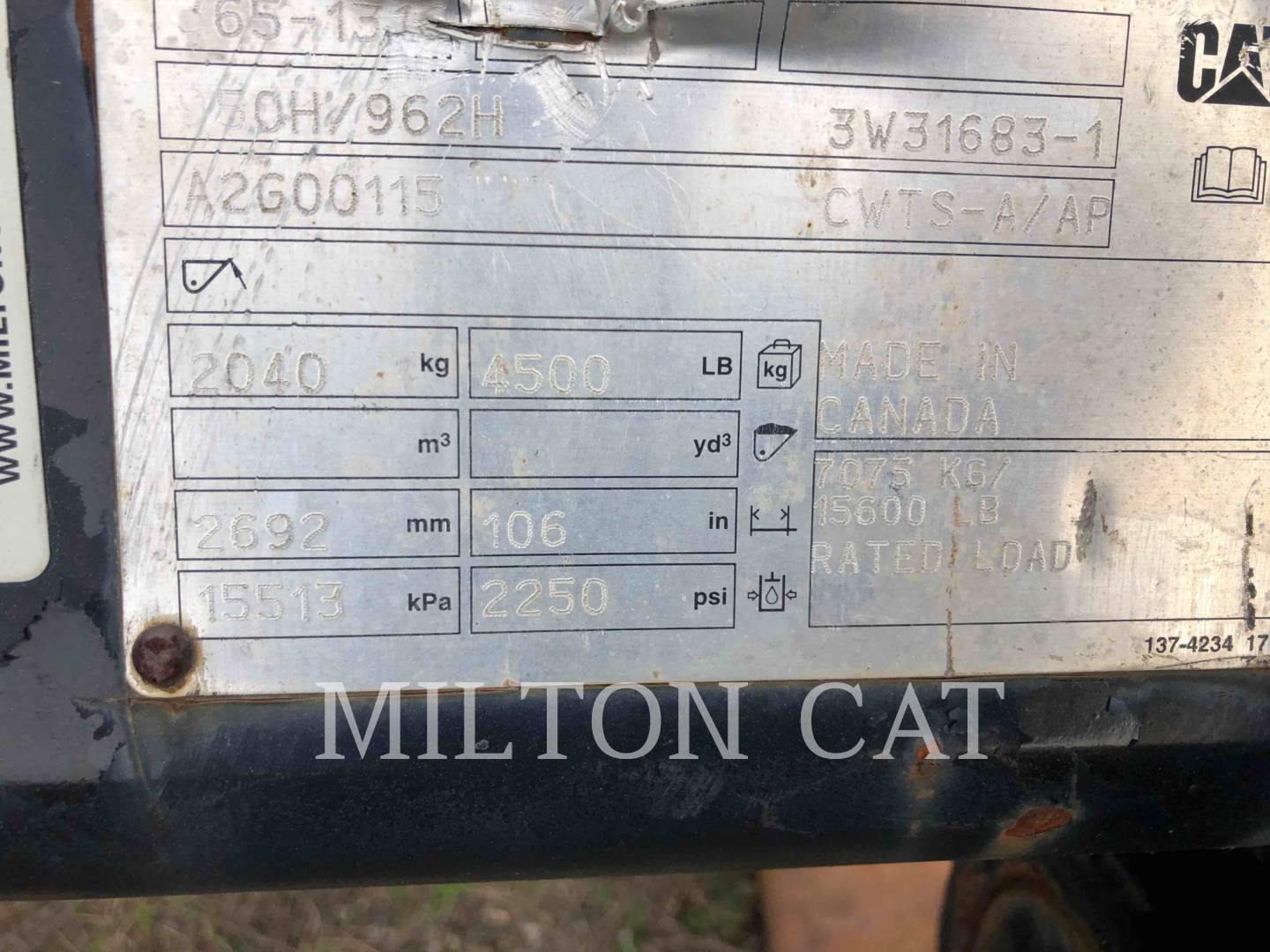 2014 Caterpillar PIPE FORKS Pallet Fork