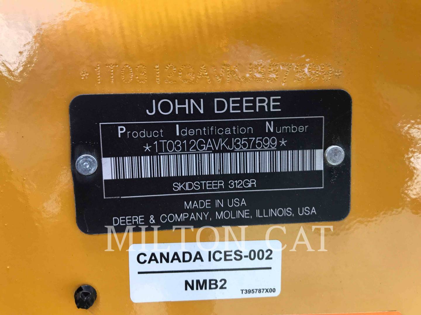 2020 John Deere 312GR Skid Steer Loader