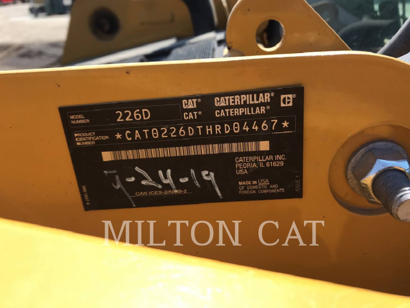 2019 Caterpillar 226D Skid Steer Loader