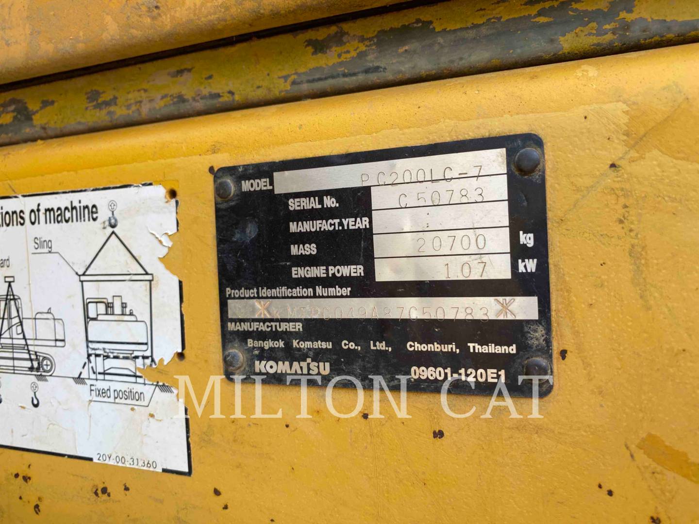 2005 Komatsu PC200 LC Excavator