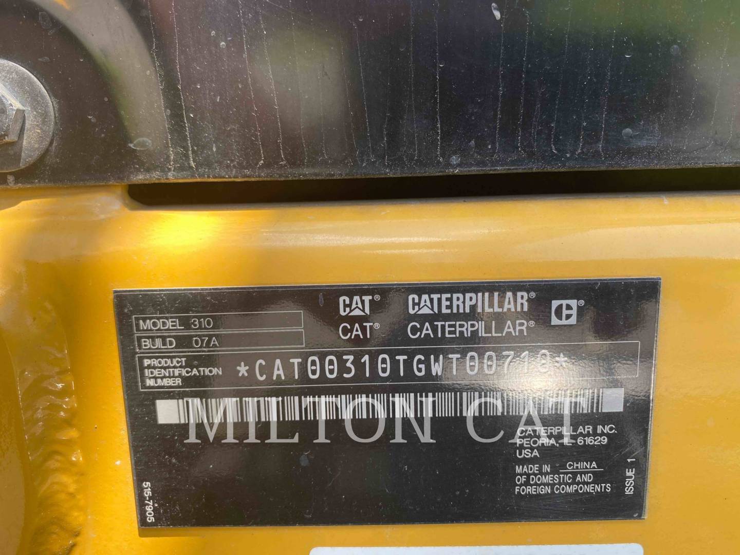 2019 Caterpillar 31007 Excavator