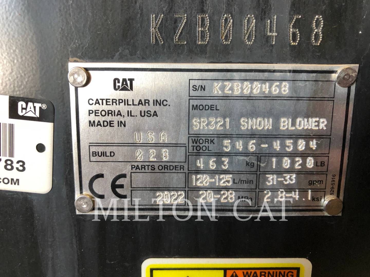 2022 Caterpillar SR321 Misc