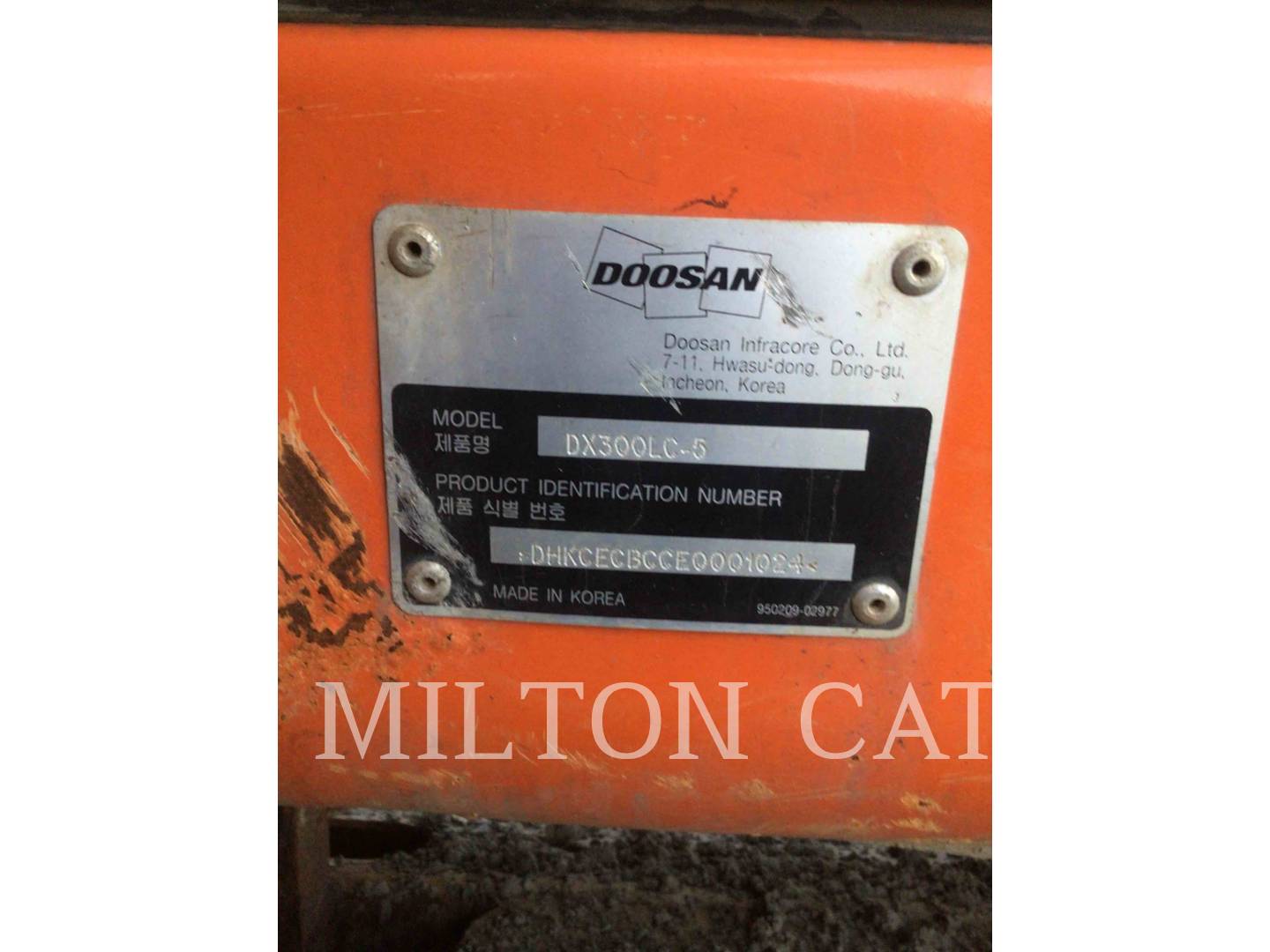 2014 Doosan DX300LC-5 Excavator