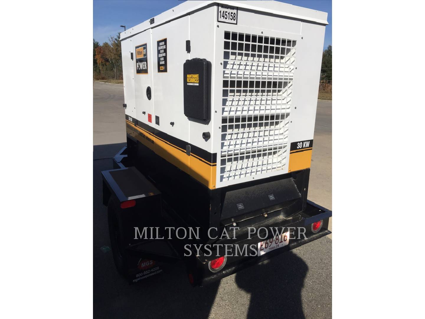 2015 Caterpillar OC30 Generator