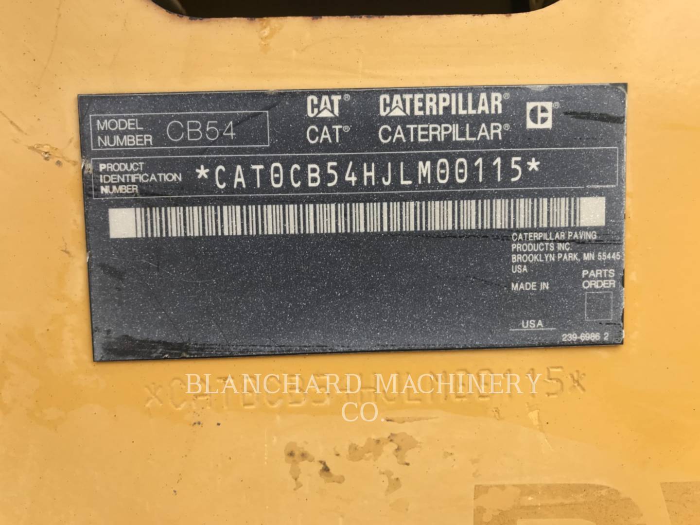 2009 Caterpillar CB54 Vibratory Double