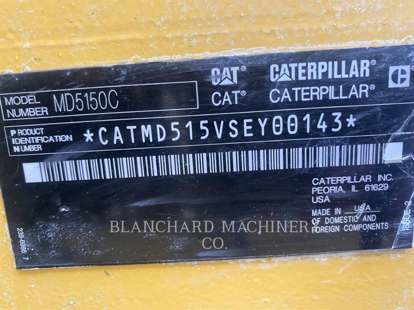 2016 Caterpillar MD5150C Misc