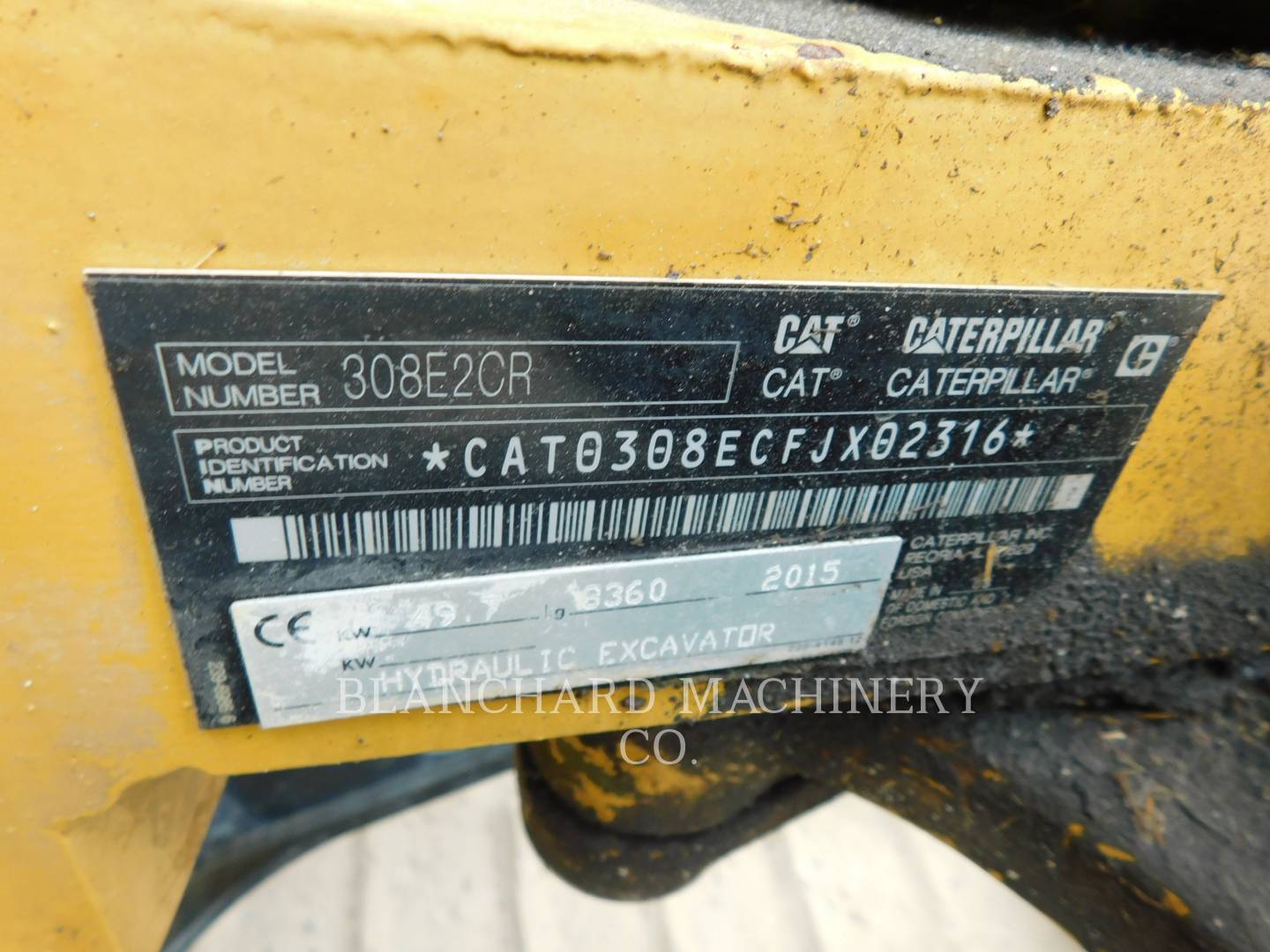 2015 Caterpillar 308E2 CR Excavator