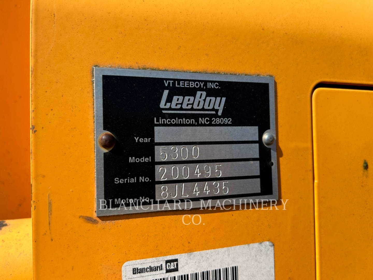 2018 LeeBoy 5300 Paver