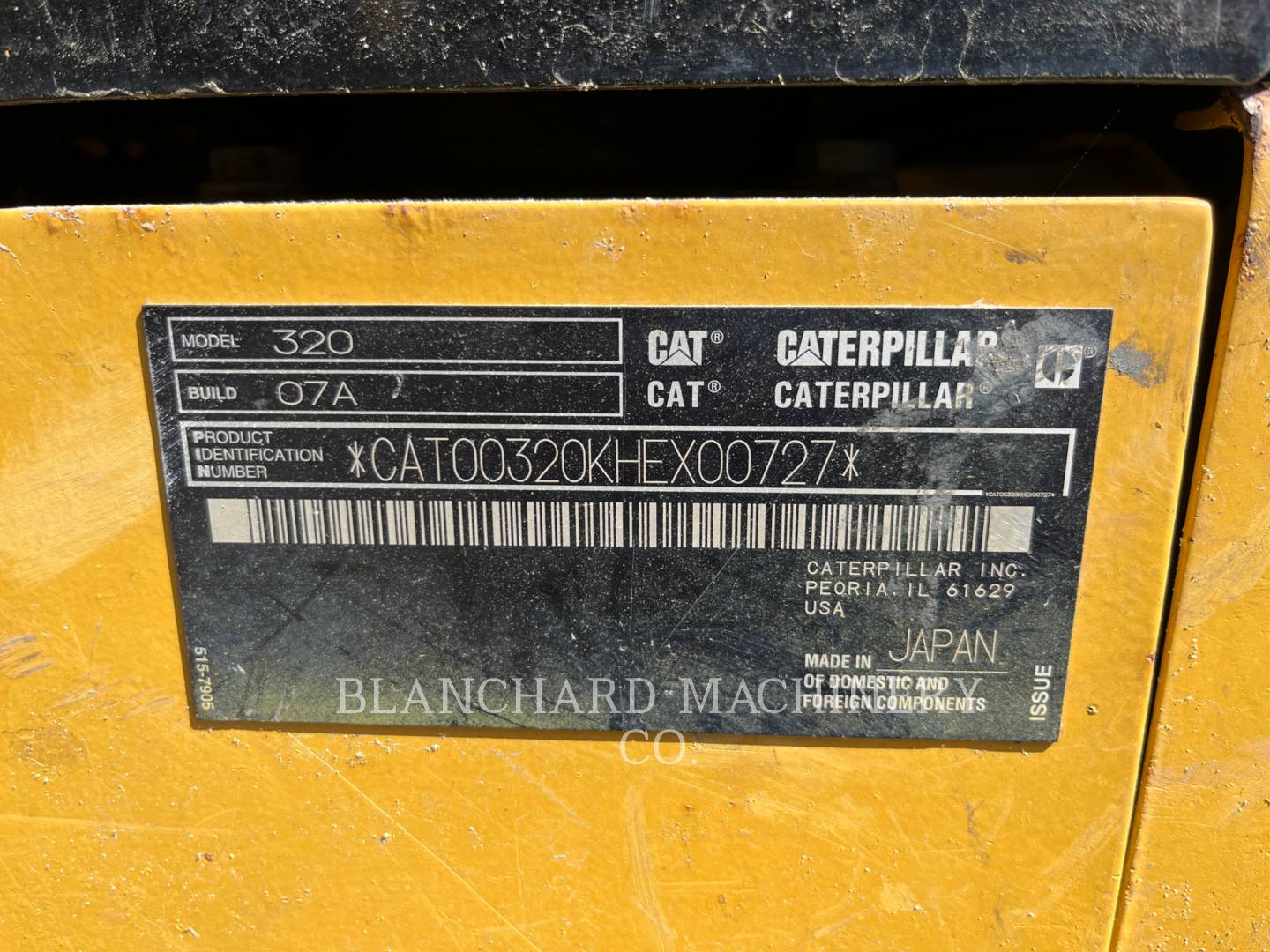 2018 Caterpillar 320-07 Excavator