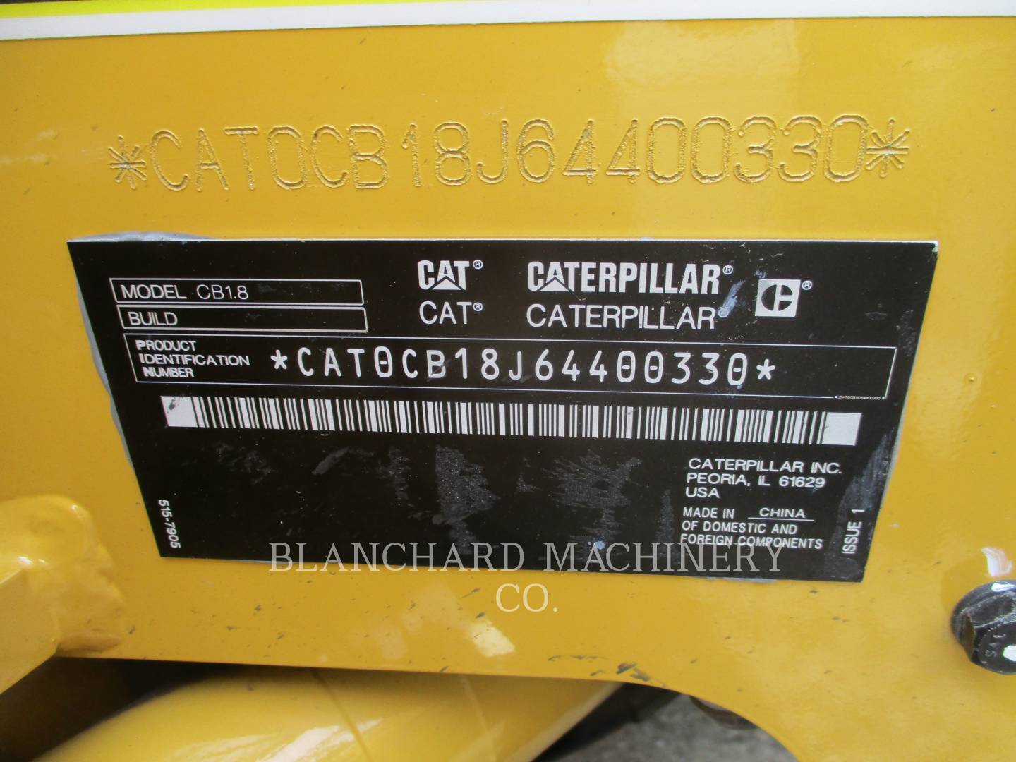 2021 Caterpillar CB1.8 Vibratory Double