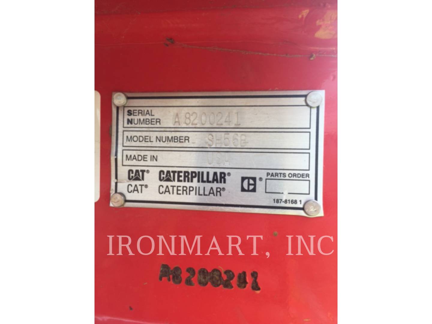 Caterpillar SH56B Misc