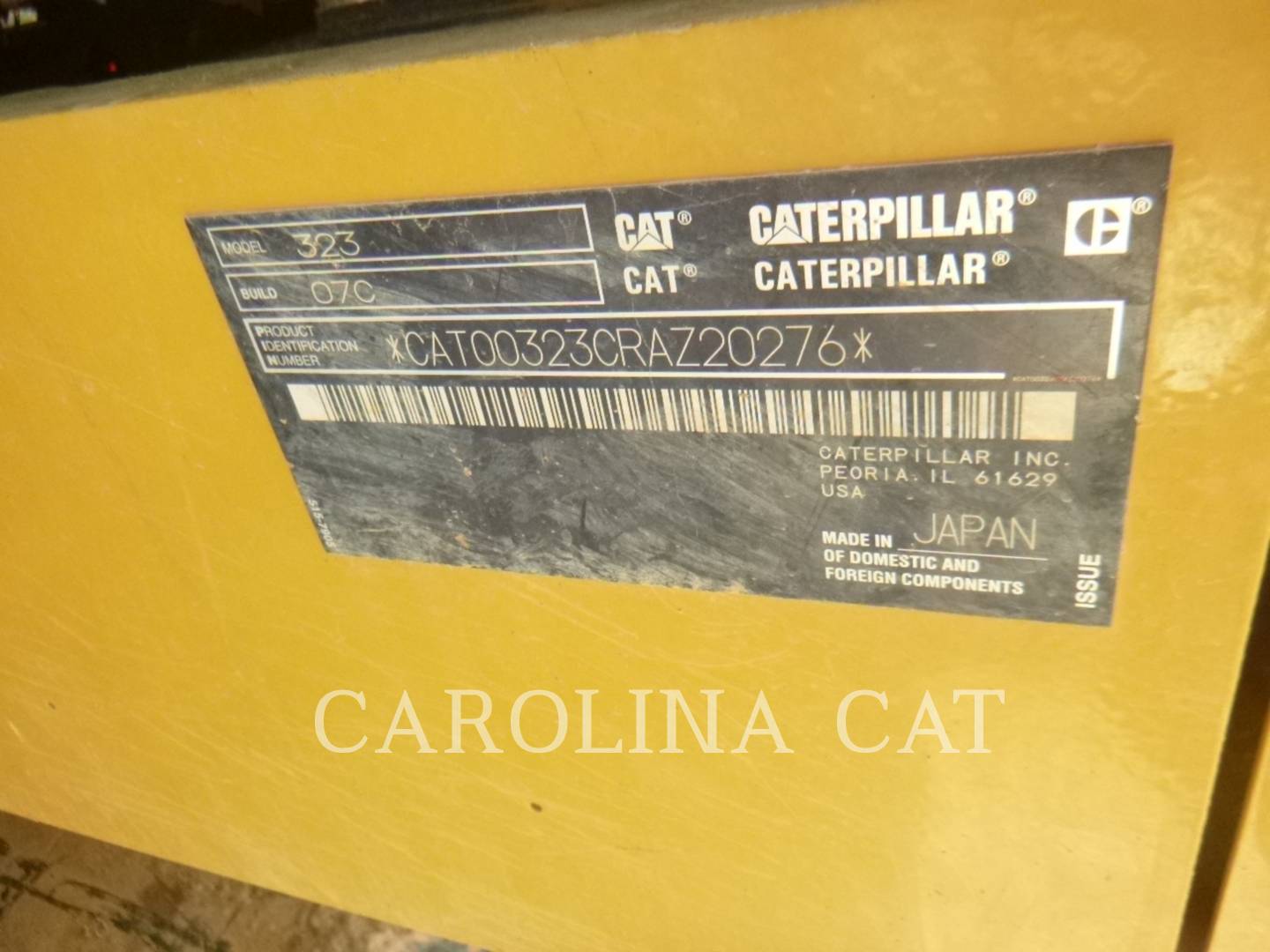 2020 Caterpillar 323 QC Excavator