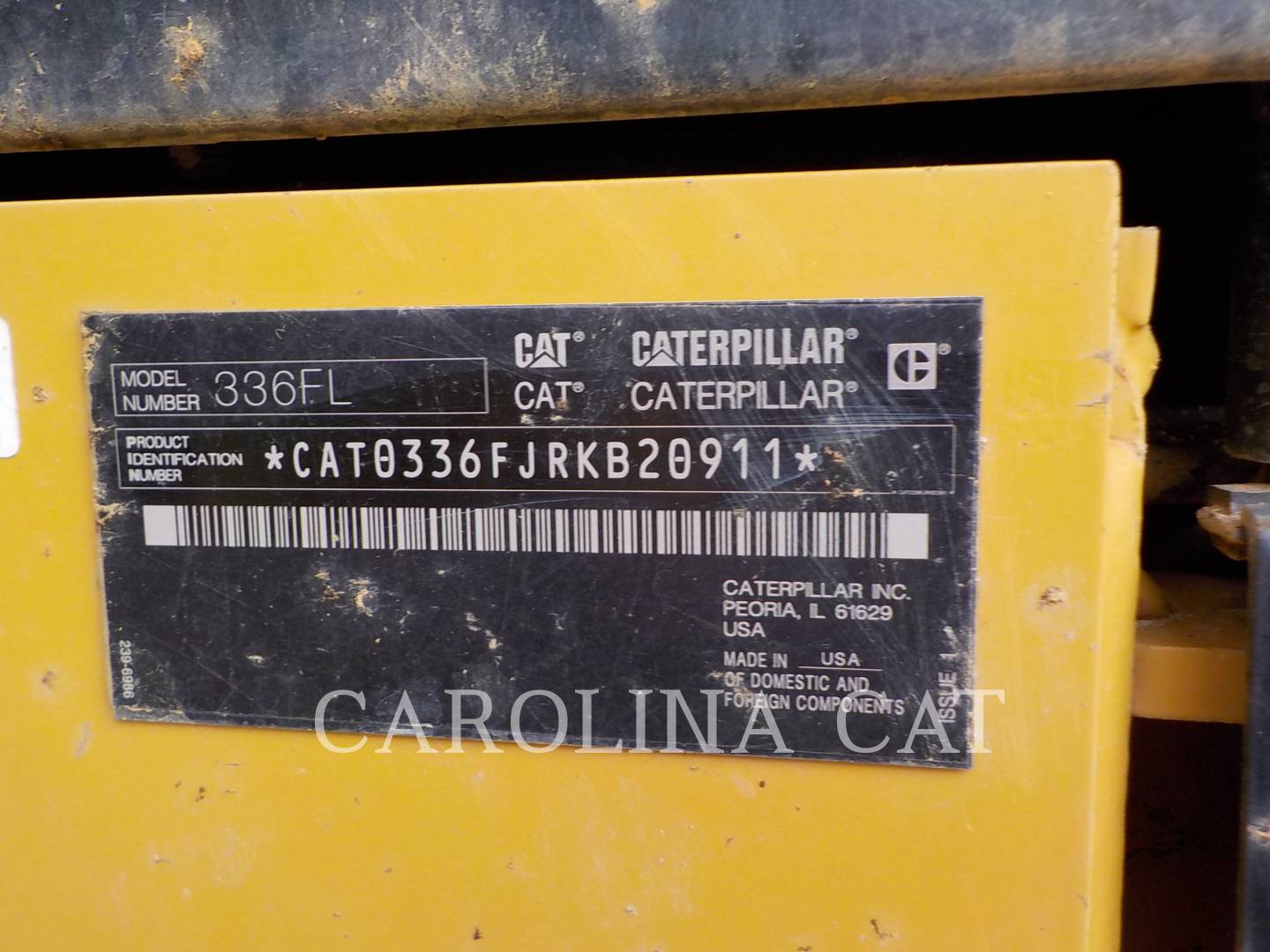 2018 Caterpillar 336FL Excavator