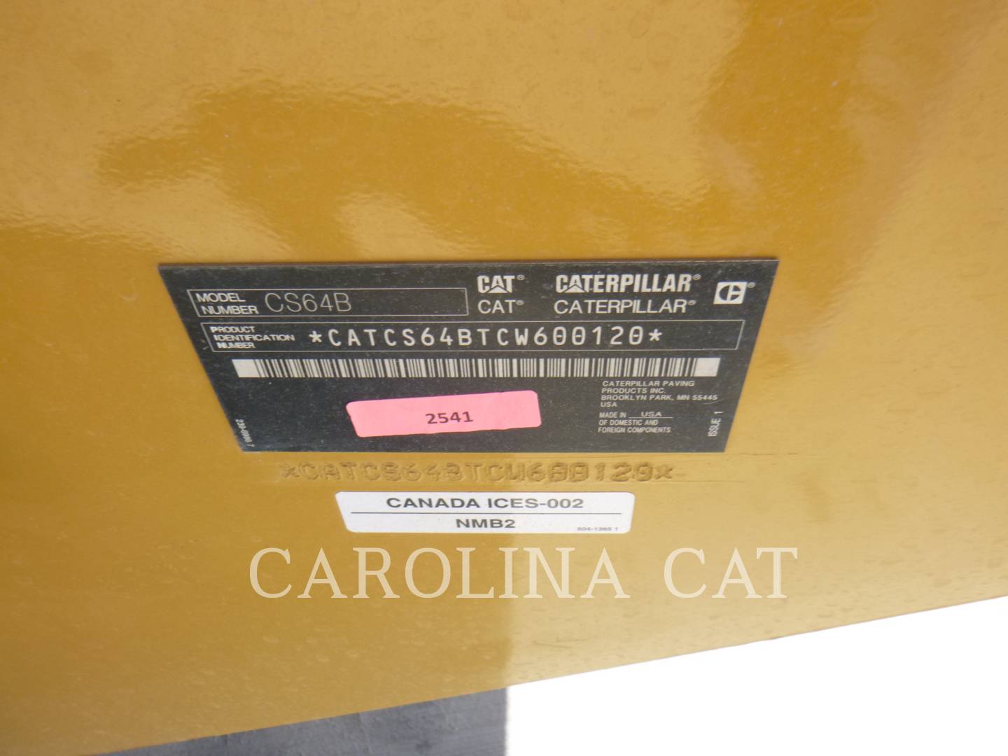 2019 Caterpillar CS64B CB Misc