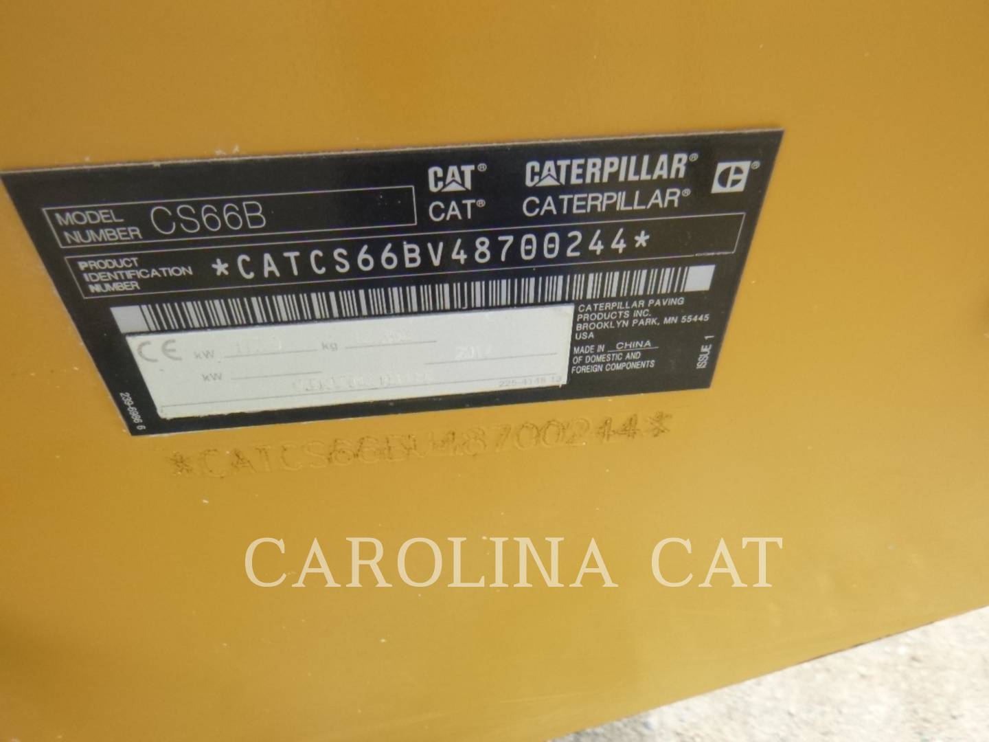 2017 Caterpillar CS66B CB Misc