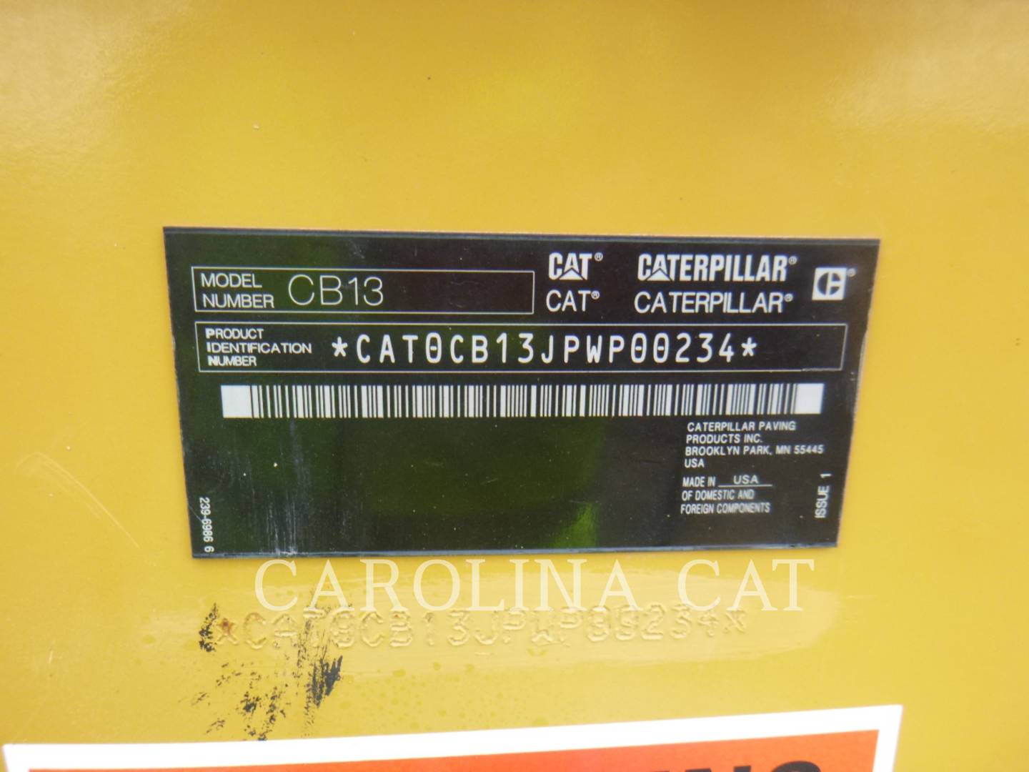 2019 Caterpillar CB13 Compactor