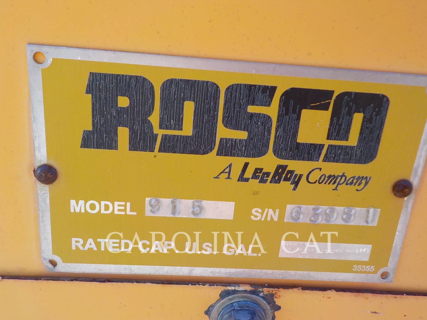 2011 Rosco 915 Compactor