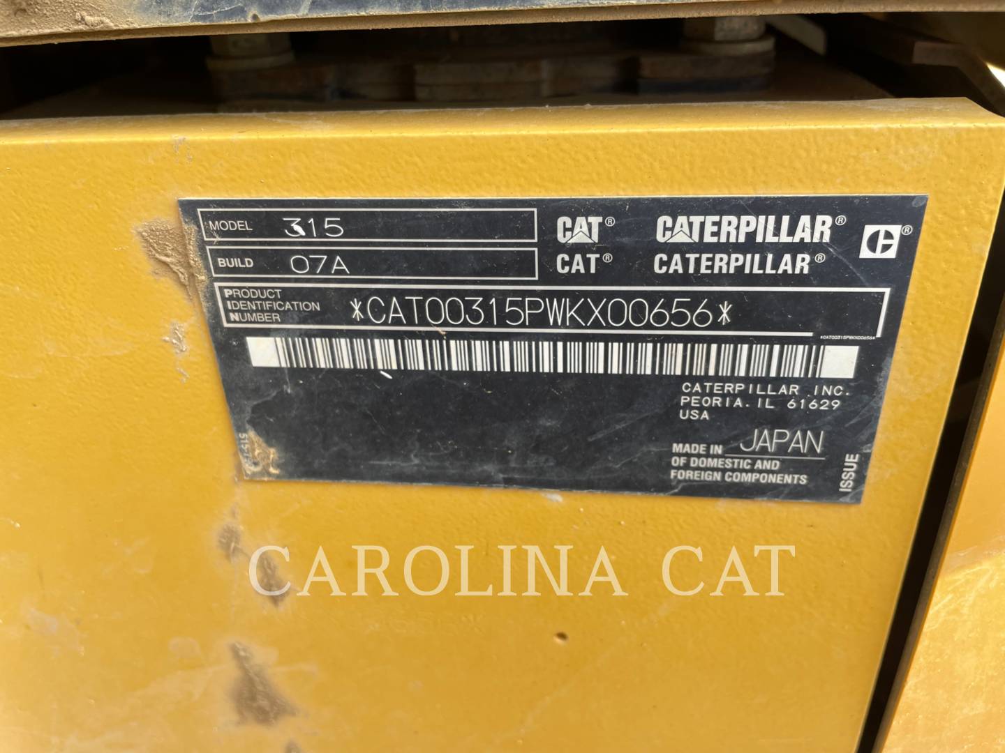 2021 Caterpillar 315 QC Excavator