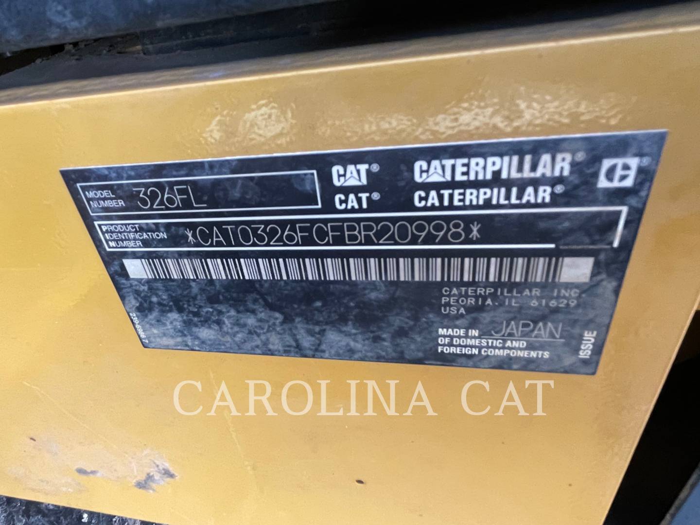 2019 Caterpillar 326FL TH Excavator