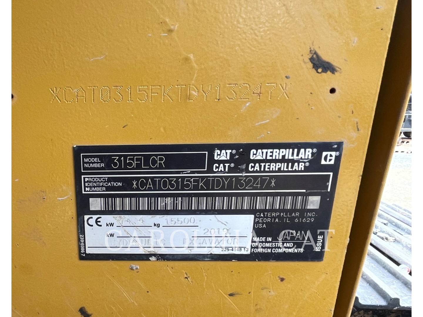 2019 Caterpillar 315FL QC Excavator