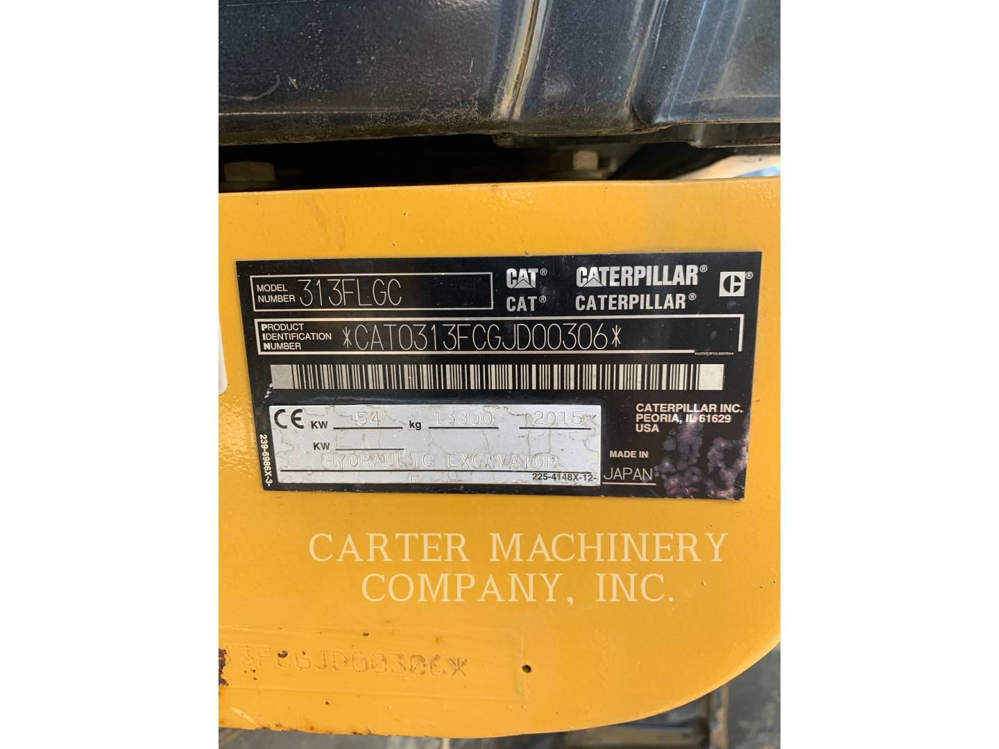 2015 Caterpillar 313FL Excavator