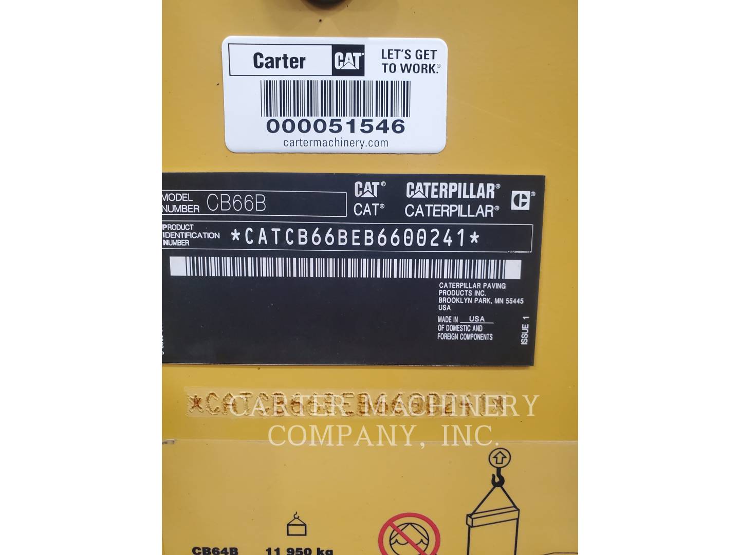 2017 Caterpillar CB66B Vibratory Double