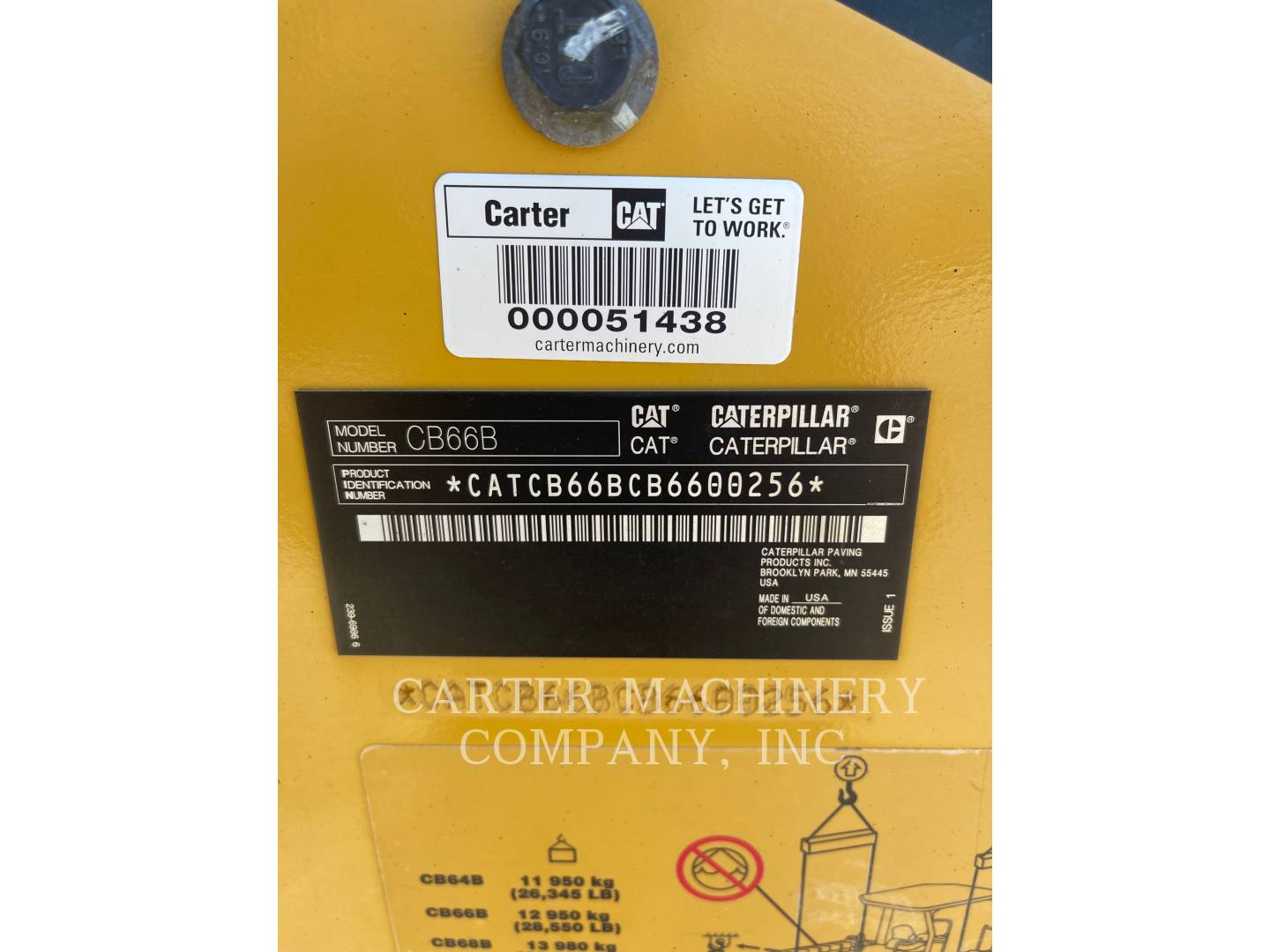 2017 Caterpillar CB66B Vibratory Double