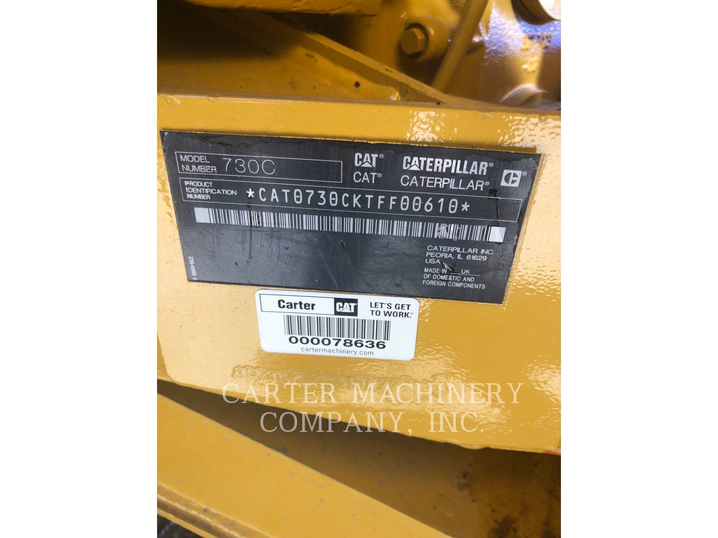 2015 Caterpillar 730C WT Articulated Truck