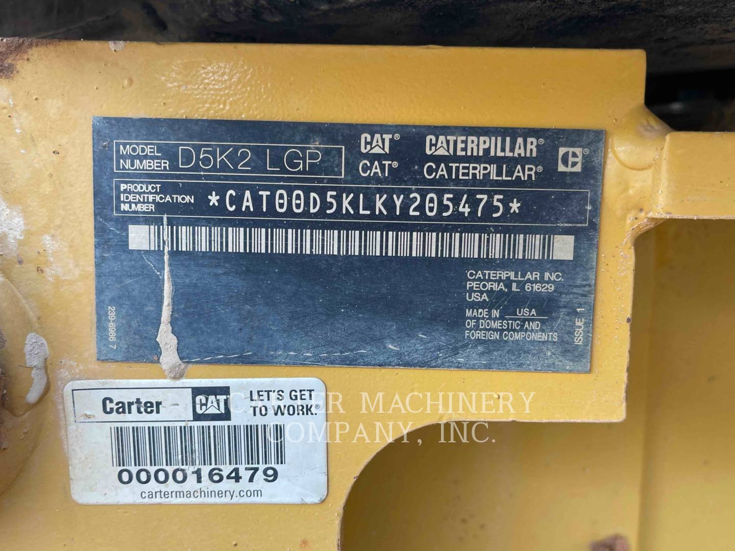 2018 Caterpillar D5K2LGP Dozer