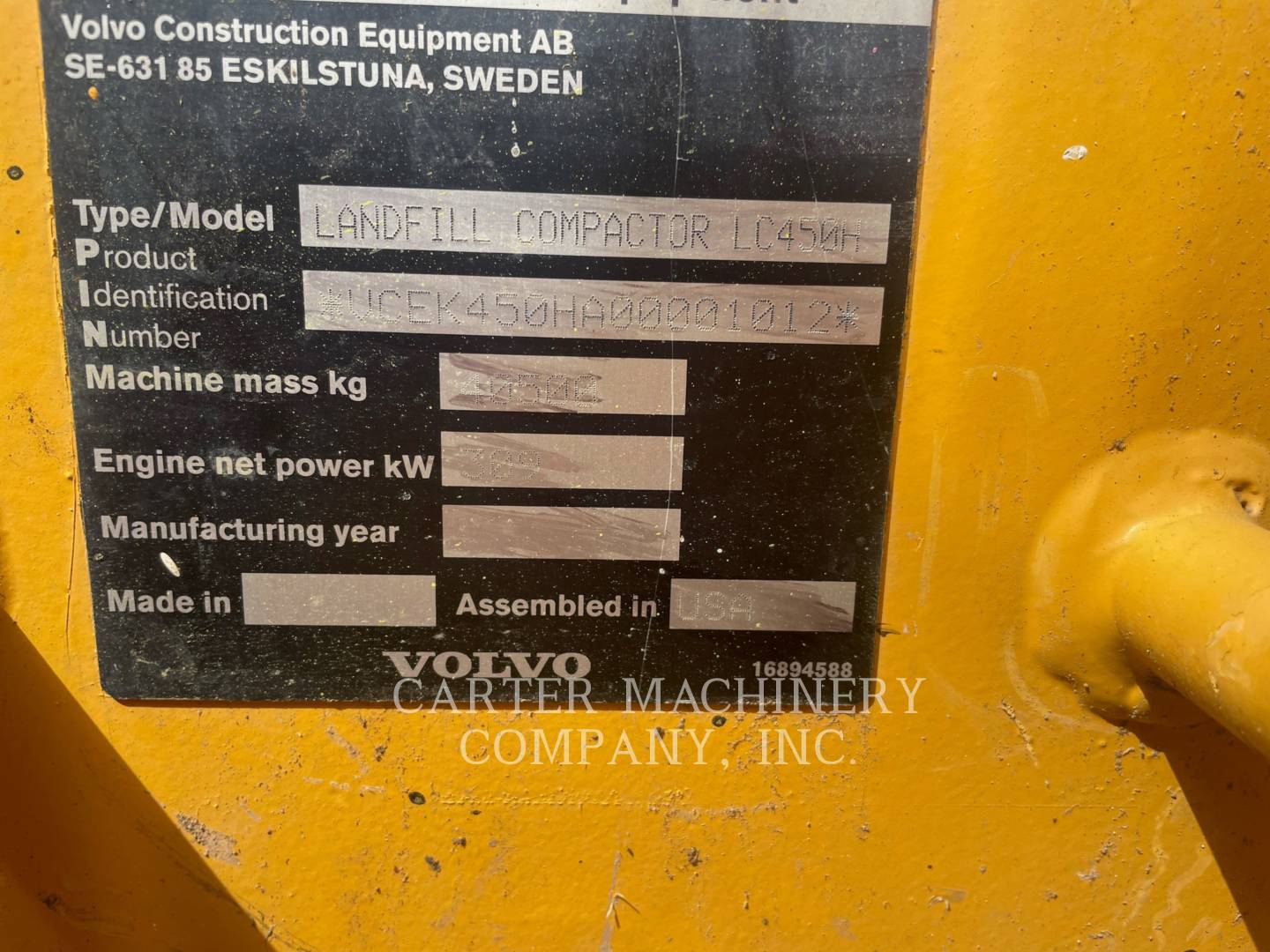 2019 Volvo LC450H Compactor