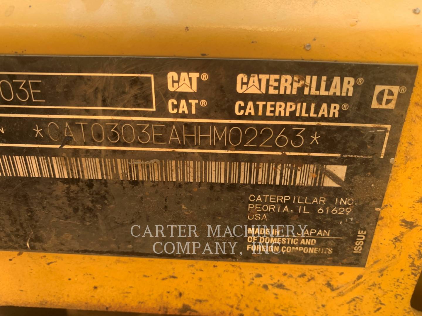 2017 Caterpillar 303E Excavator