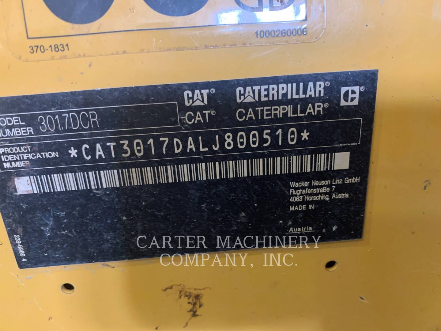 2015 Caterpillar 301.7 Excavator