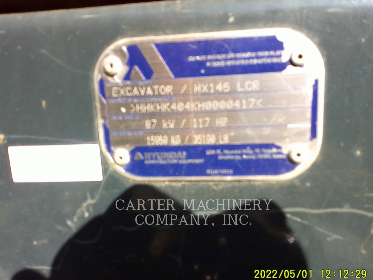 2017 Hyundai HX145LCR Excavator