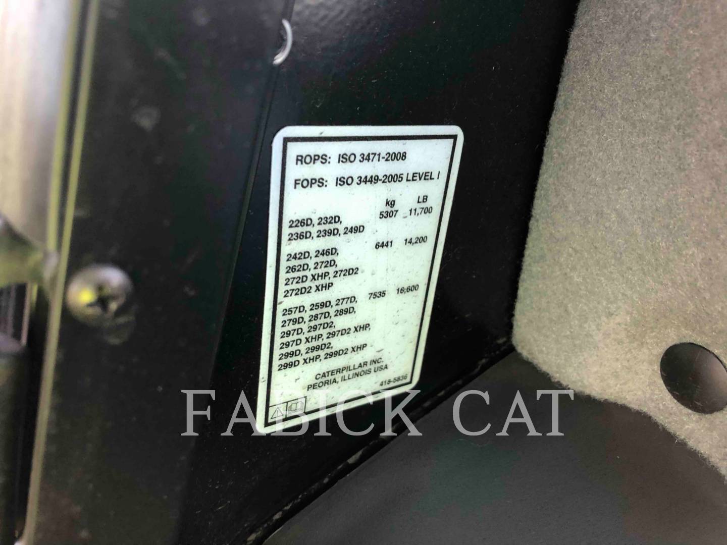 2018 Caterpillar 262D C3H2 Skid Steer Loader