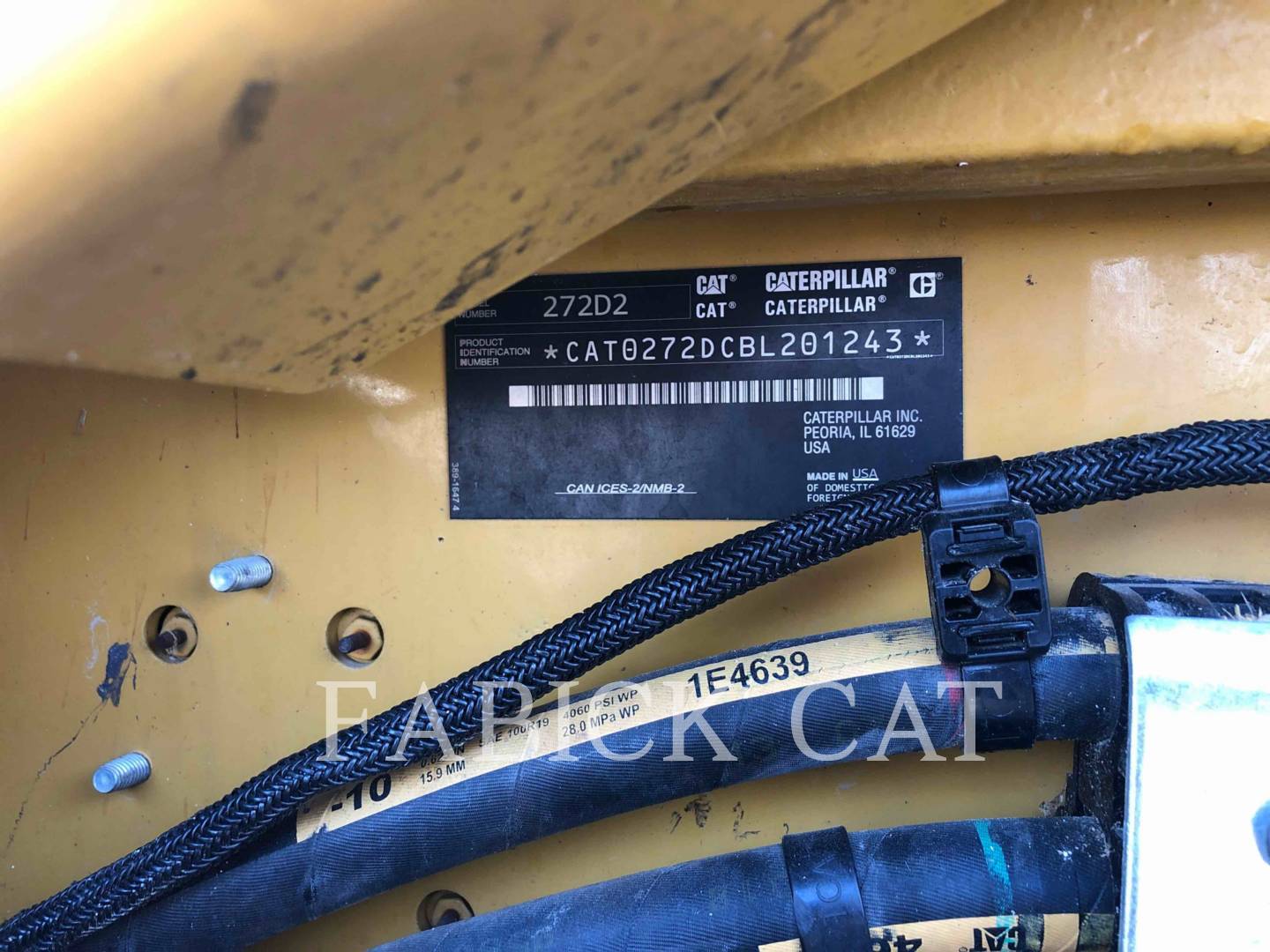 2019 Caterpillar 272D C3H2 Skid Steer Loader