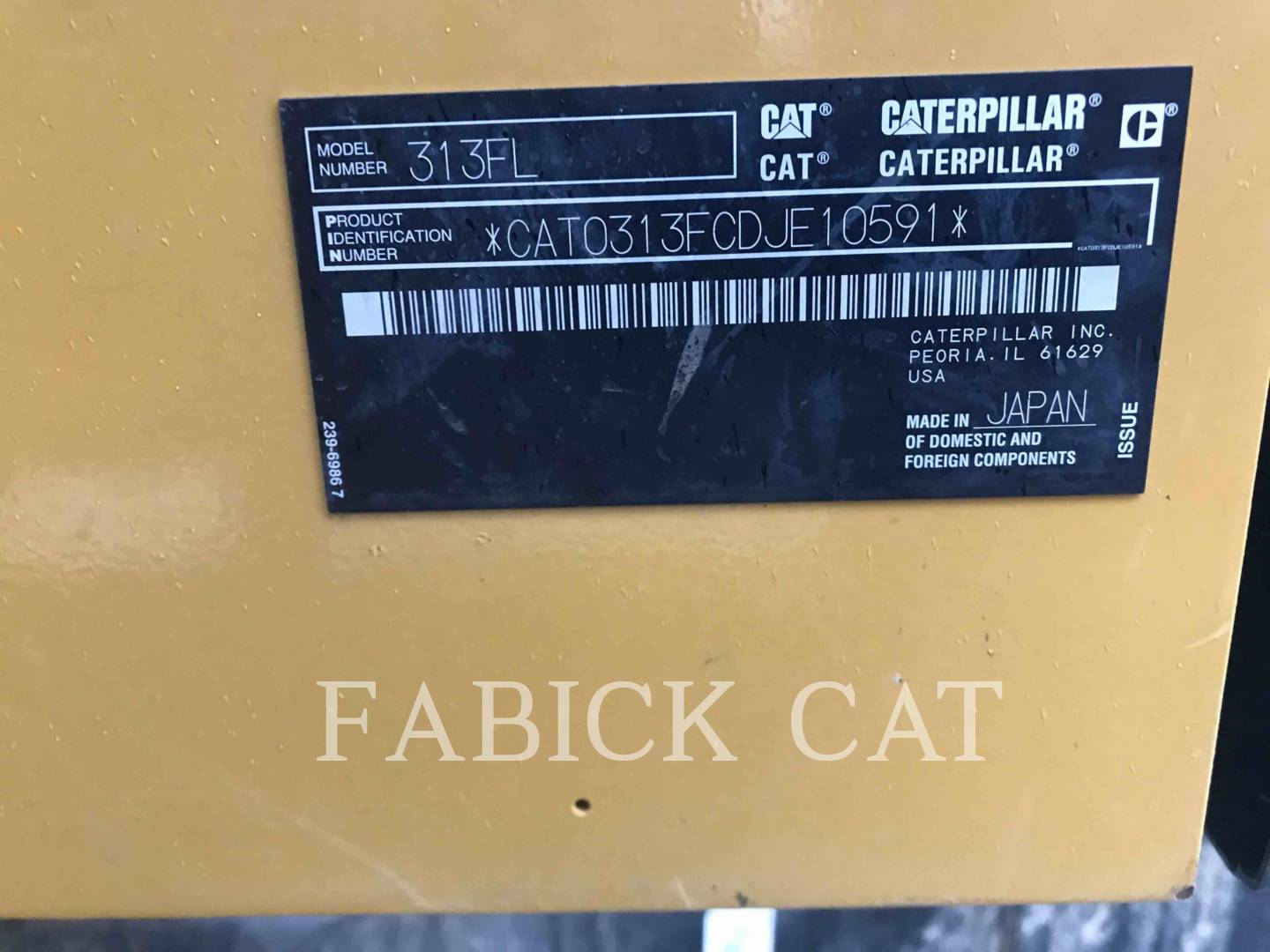 2019 Caterpillar 313F HT Excavator