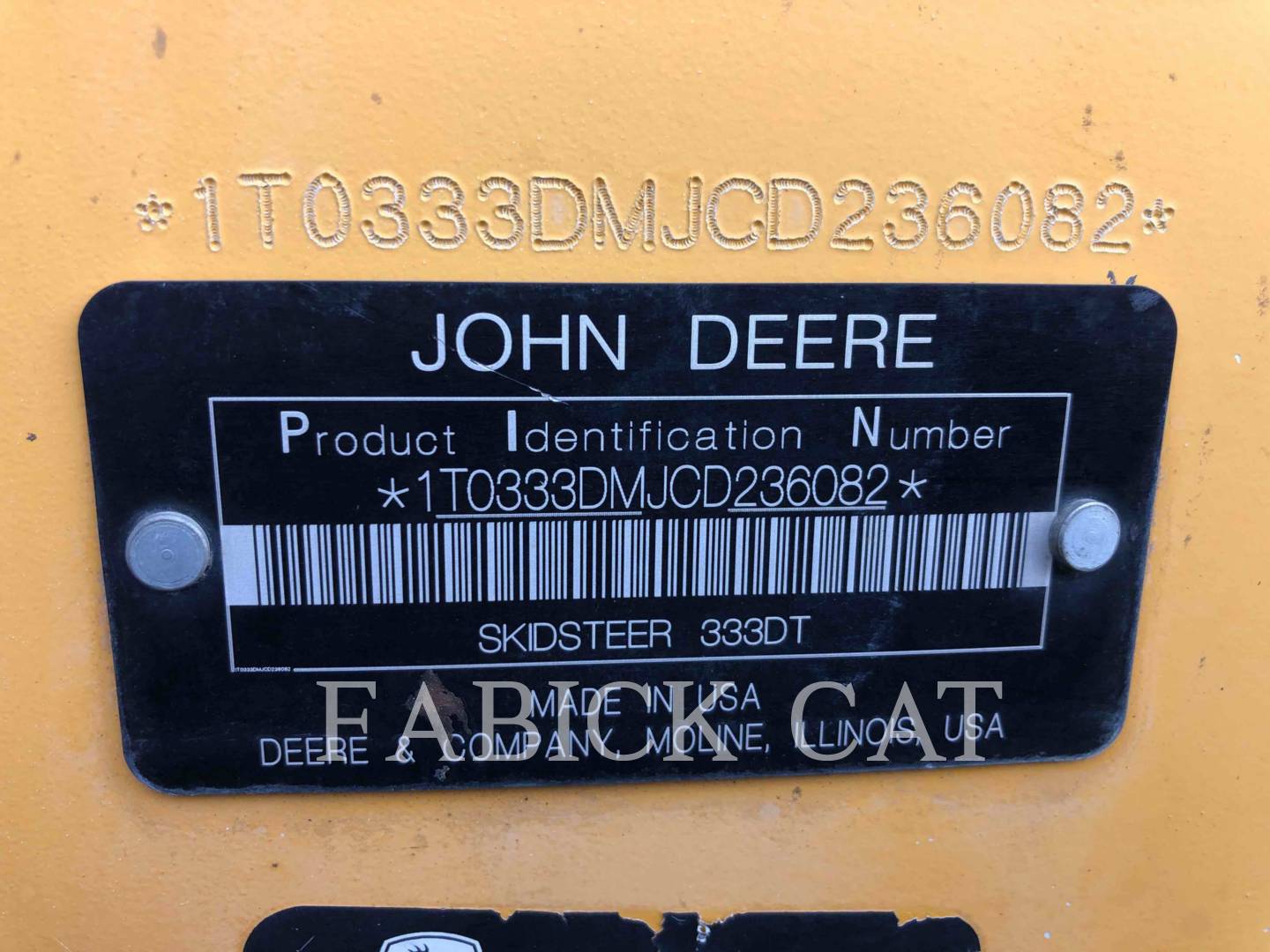 2012 John Deere 333D Misc