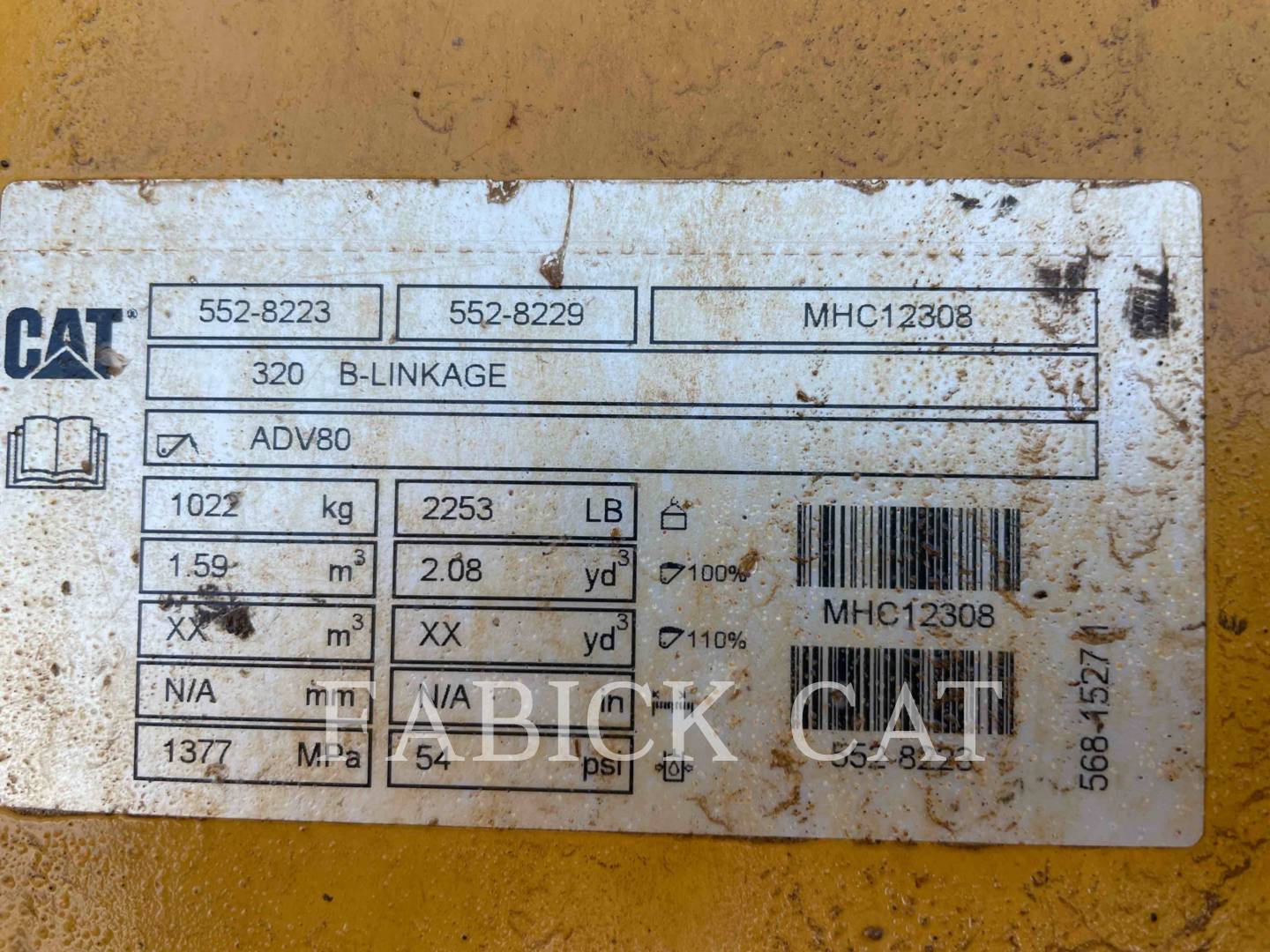 Caterpillar B320-54 Bucket