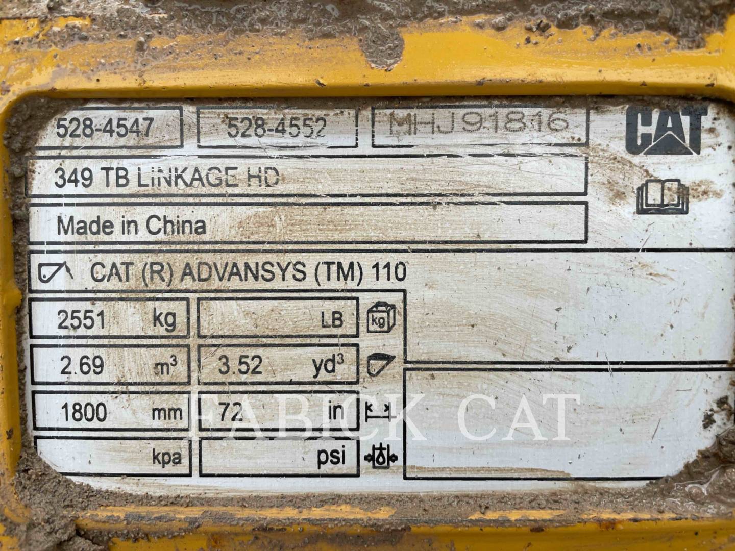 Caterpillar B349-74 Bucket