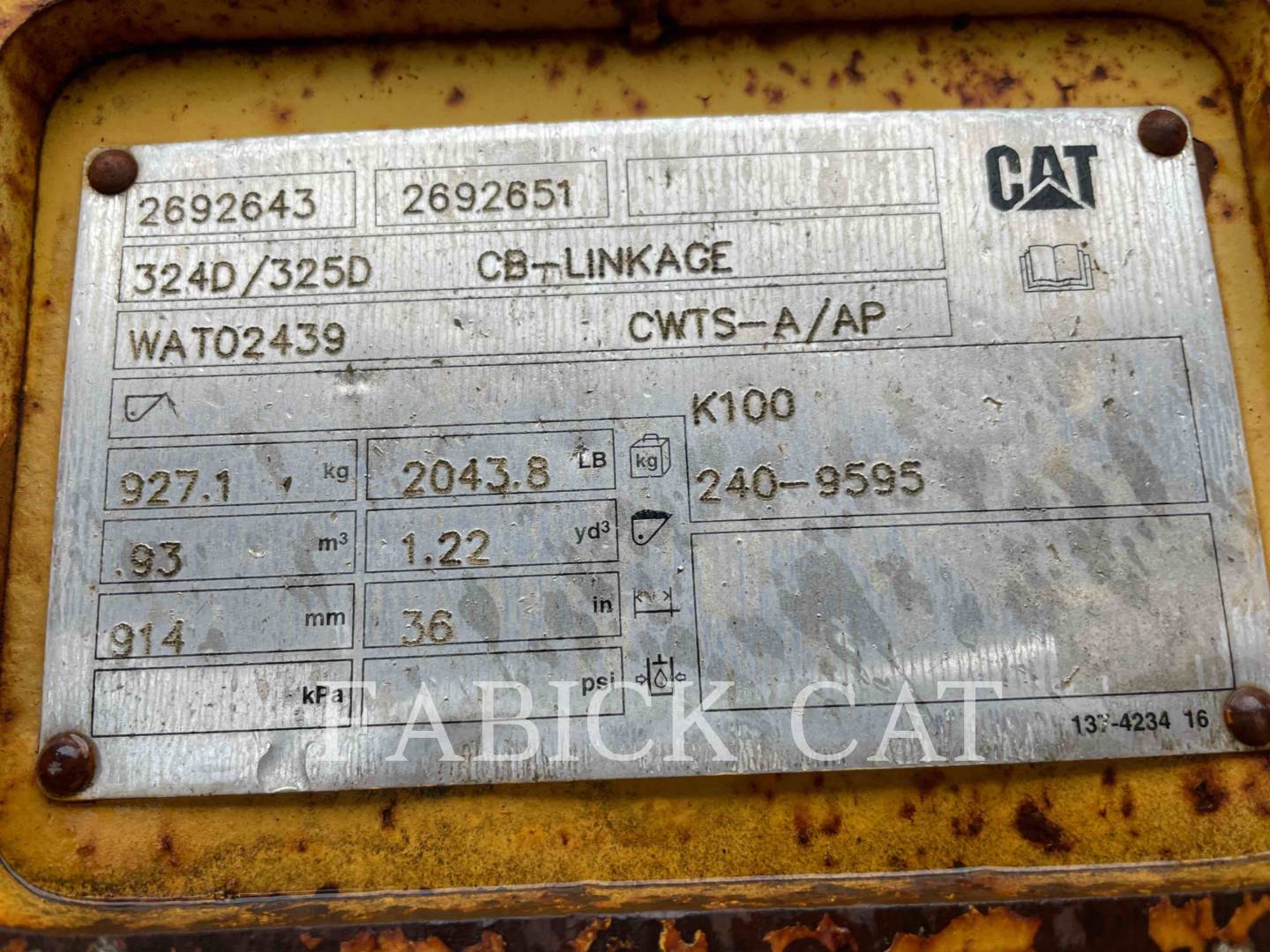 Caterpillar B326-36CB Bucket