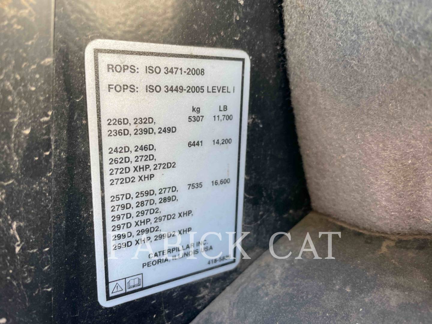 2019 Caterpillar 259D C3H2 Compact Track Loader