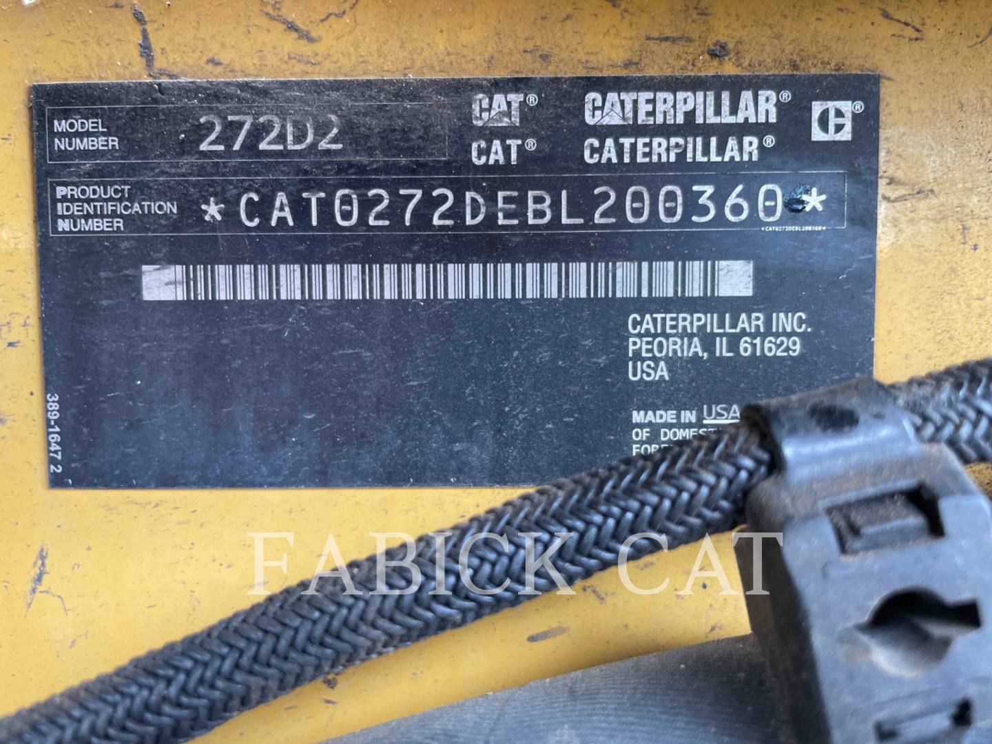 2015 Caterpillar 272D C3H2 Skid Steer Loader