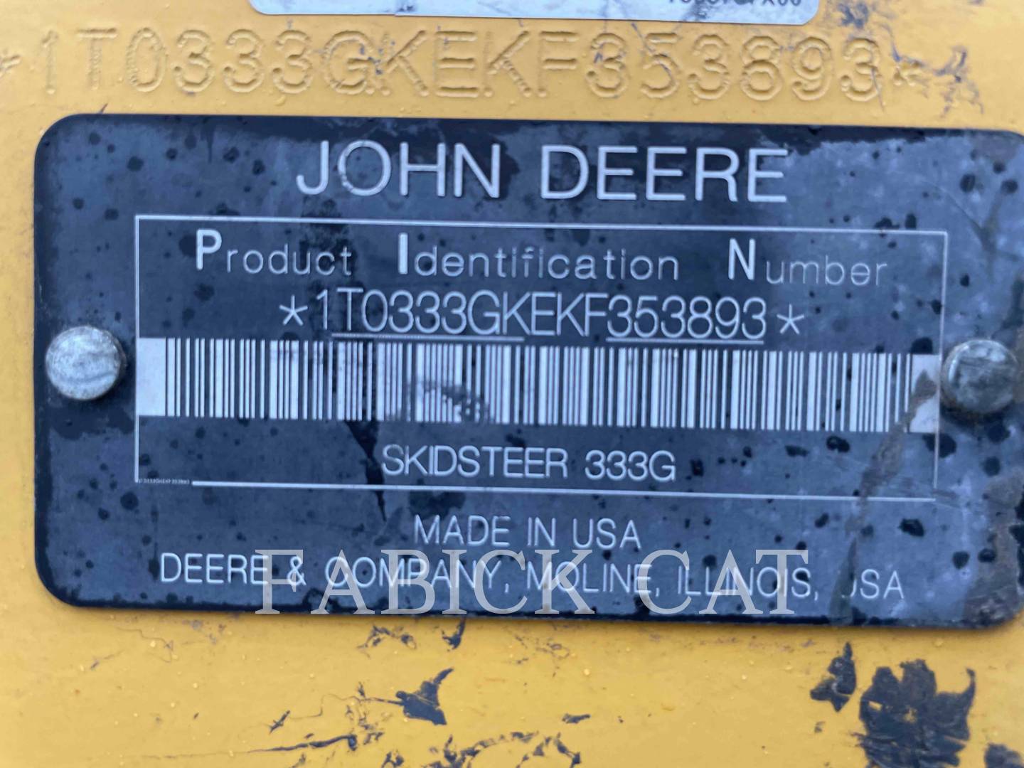 2019 John Deere 333G Misc