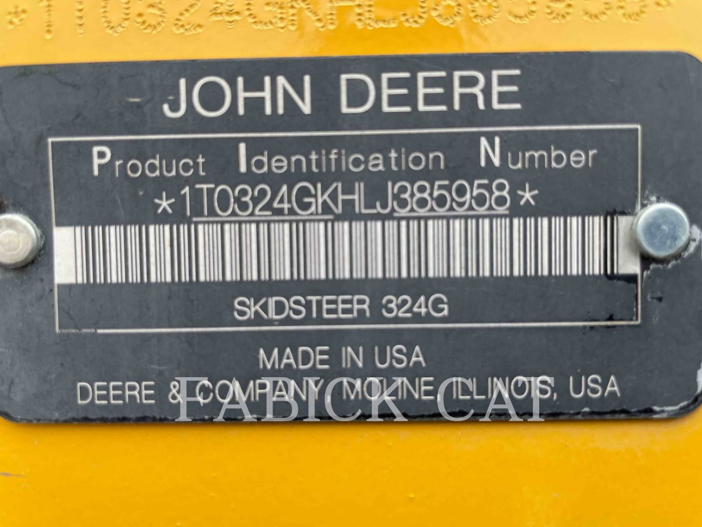 2018 John Deere 324G Skid Steer Loader